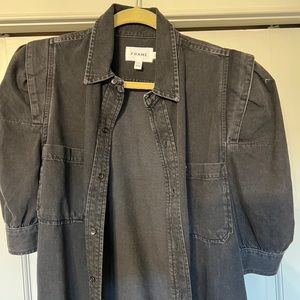 Ladies Frame black denim top